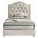 Reggie Beige Full Upholstered Panel Bed