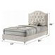 Reggie Beige Full Upholstered Panel Bed