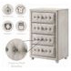 Reggie Beige Upholstered 4 Drawer Chest