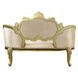 Desiderius Beige Upholstered Accent Bench with Tufted and Nailhead Trim