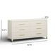 Dani Cream and Gold 6 Drawer Dresser