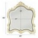 Chantelle Pearl White Arched Dresser Mirror