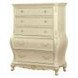 Chantelle Pearl White 5 Drawer Chest
