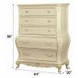Chantelle Pearl White 5 Drawer Chest