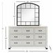Harper Springs Silo White and Black 6 Drawer Dresser with Arched Mirror