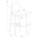 Claribel Opera Spice Upholstered Barstool