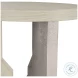 Ellis Jicama And Shiny Nickel Side Table