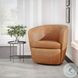 Sienna Vintage Caramel Leather Swivel Club Chair