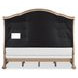 Marisol Fawn and Cream Queen Leather Upholstered Storage Sleigh Bed