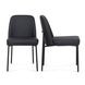 Sydney Black Upholstered Dining Chair Set of 2