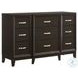 Warren Merlot Panel Bedroom Set