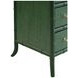 Beckett Dyed Grasscloth and Dark Green Matte Lacquer 4 Drawer Chest