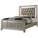 B0846J Silver Upholstered Panel Bedroom Set