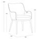 Winslow Bravo Black Upholstered Dining Armchair