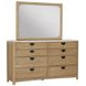 Escape Glazed Natural Oak Dresser And Mirror
