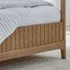 Escape Glazed Natural Oak Queen Upholstered Poster Bed