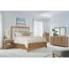Escape Glazed Natural Oak Queen Panel Bed