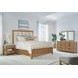 Escape Glazed Natural Oak Queen Panel Bed