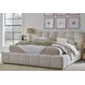 Escape Fluffy River Rock Queen Upholstered Panel Bed