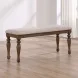 Joanna Brown 44" Upholstered Bench