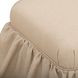 Gertrude Yellow Performance Fabric Upholstered Square Skirted Ottoman
