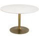Ithaca White And Gold Dining Table