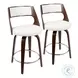 Cecina White 24 Counter Height Stool Set Of 2