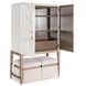 Mosaic Cream and Champagne Dream Weaver 2 Door Bar Cabinet with LED