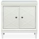 Springhouse Whisper White 2 Door Nightstand with USB Charging