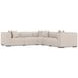 Bliss Cream 5 Piece Modular Power Reclining Sectional with Pillows