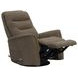 Gemini Snazzy Shiitake Manual Swivel Glider Recliner