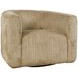 Biggs Brown Upholstered Swivel Accent Chair