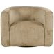 Biggs Brown Upholstered Swivel Accent Chair