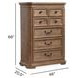Adler Court Florentine Walnut 5 Drawer Chest