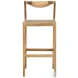Rose Natural And Taupe Bar Stool