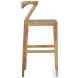 Rose Natural And Taupe Bar Stool