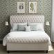 Jackie Crepe Queen Upholstered Sleigh Bed