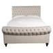 Jackie Crepe King Upholstered Sleigh Bed
