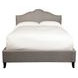 Jamie Falstaff Gray Performance Fabric King Upholstered Panel Bed