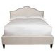 Jamie Flour Natural Performance Fabric King Upholstered Panel Bed