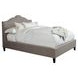 Jamie Falstaff Gray Performance Fabric California King Upholstered Panel Bed