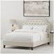 Jasmine Champagne Natural Queen Upholstered Panel Bed