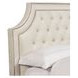 Jasmine Champagne Natural King Upholstered Panel Bed