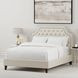 Jasmine Champagne Natural California King Upholstered Panel Bed