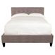 Jody Cornflower Gray Performance Fabric Queen Upholstered Panel Bed