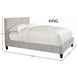 Jody Porcelain Natural Performance Fabric King Upholstered Panel Bed