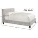 Jody Porcelain Natural Performance Fabric California King Upholstered Panel Bed