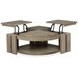 Conrad Stone Harbor Gray Free Form Lift Top Cocktail Table