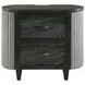 Skyline Onyx and Gray Upholstered Panel Bedroom Set