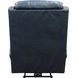 Blair Shoreham Blue Leather Power Recliner with Nailhead Trim and USB Charging